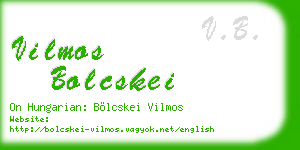 vilmos bolcskei business card
